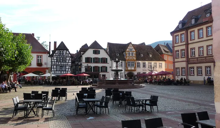 Historic market square in Neustadt an der Weinstraße