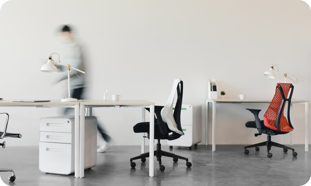 Modern workspace representing the link between research and product engineering